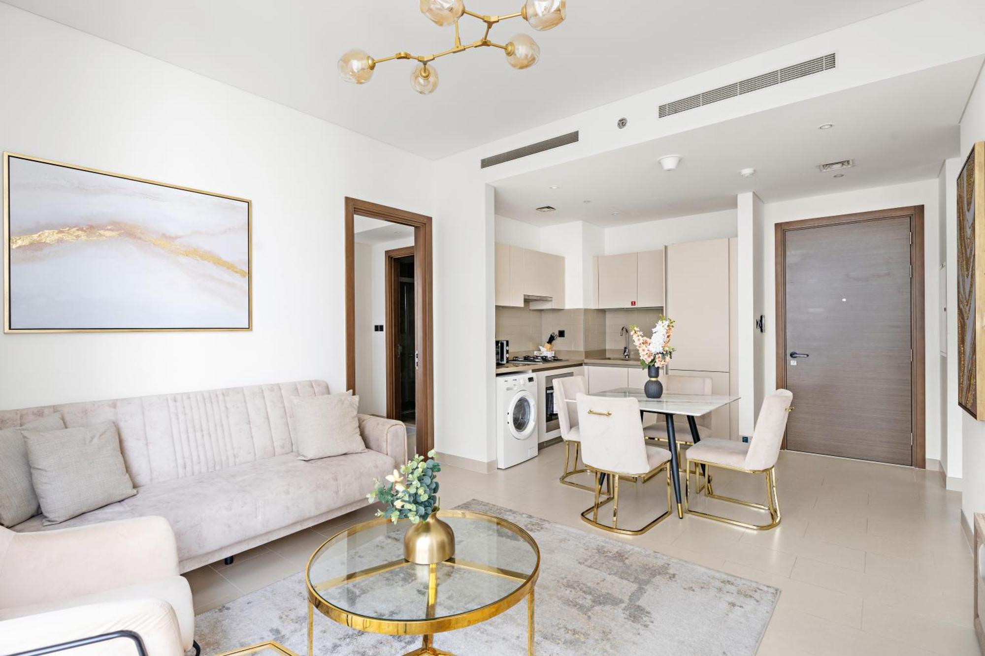 Beautiful 2 Bedroom Next To Business Bay - Sobha Creek Vista Dubái Exterior foto