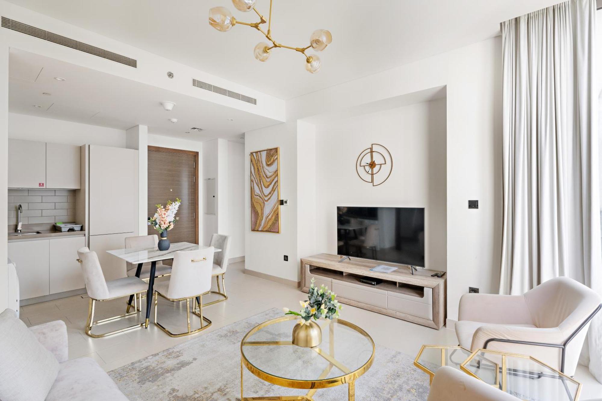Beautiful 2 Bedroom Next To Business Bay - Sobha Creek Vista Dubái Exterior foto
